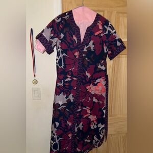 Gilner Farrar Blue and Pink dress